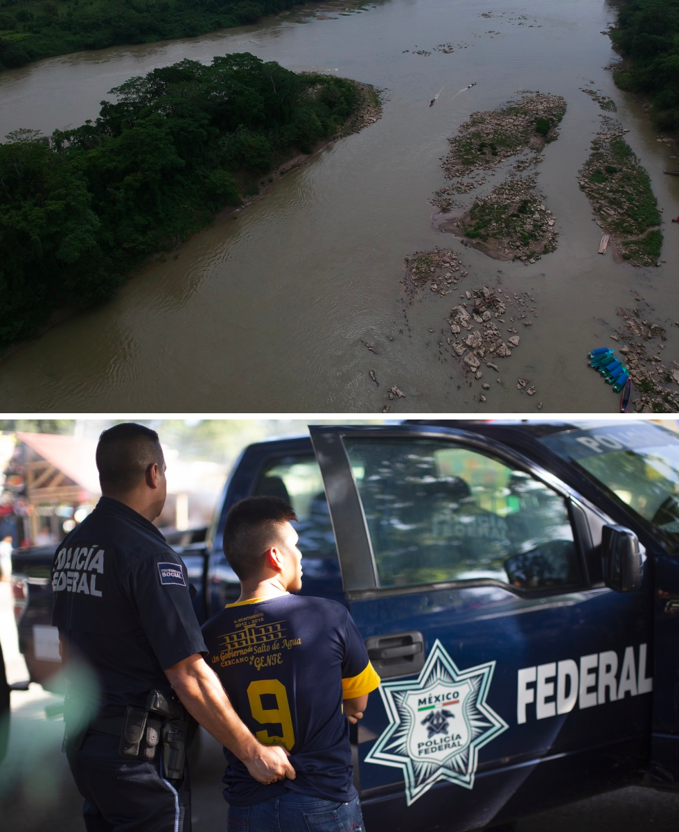 Al cruzar la frontera de México, los migrantes empiezan a desaparecer. Algunos son detenidos