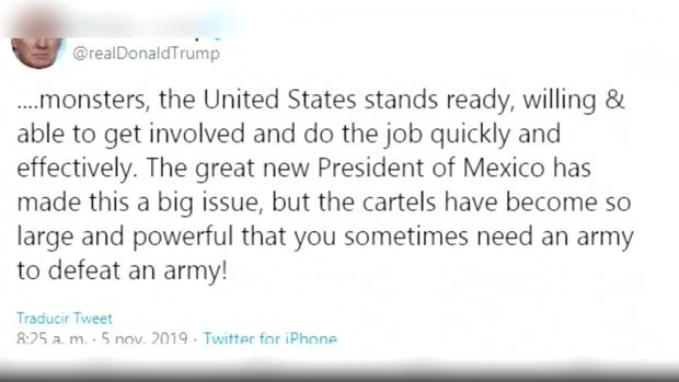 [TLMD - LV] Trump ofrece ayuda militar a México para combatir a los carteles de la droga