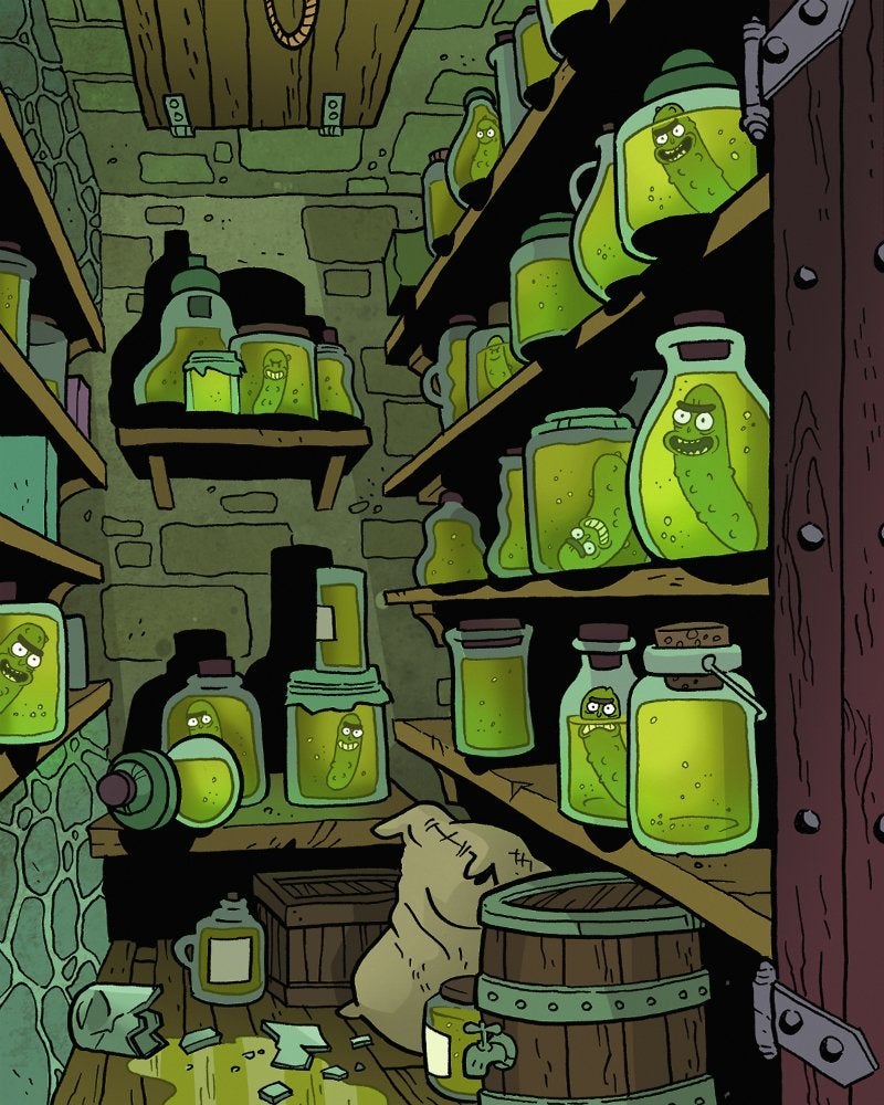 rick y morty dnd encurtidos llenos