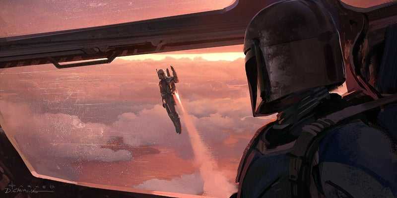 The Mandalorian Chapter 3 The Sin Concept Art - La despedida de la artillería pesada mandaloriana