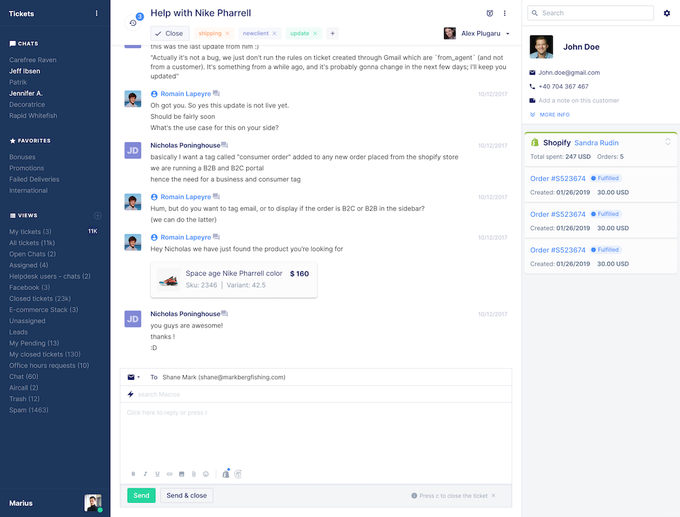 Captura de pantalla de Gorgias