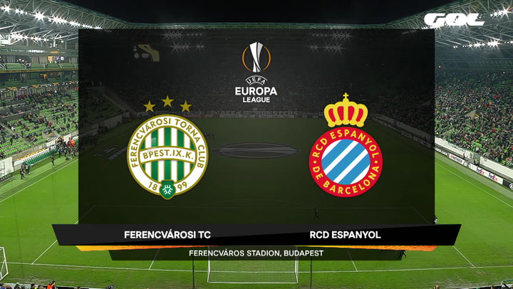 Europa League Resumen y Goles del Ferencvaros-Espanyol