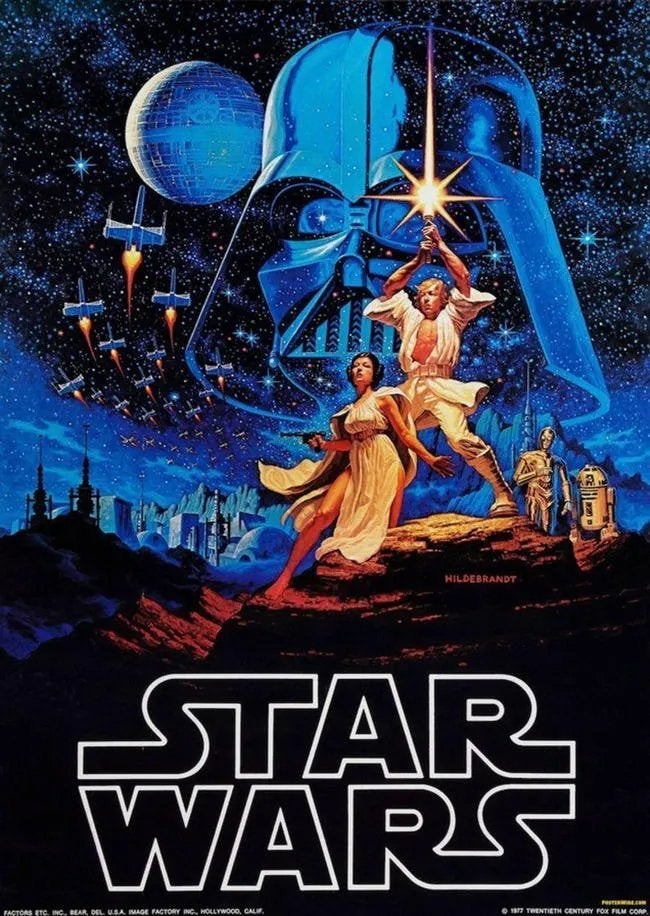 Star Wars una nueva esperanza original póster 1977