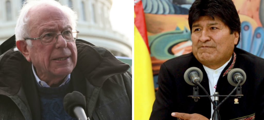 Agradece Evo apoyo de Sanders sobre “golpe de Estado”