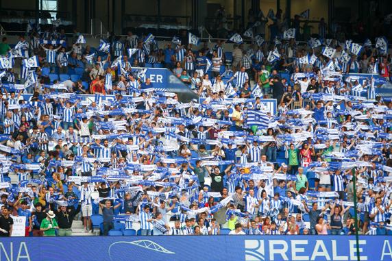 El partido ante el Atlético de Madrid es el que más aficionados concitó en el Reale Arena.