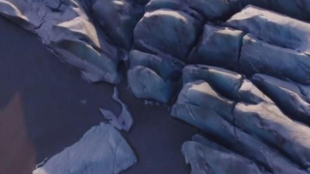 Increíble: desde el aire, cómo se derriten los glaciares en Islandia