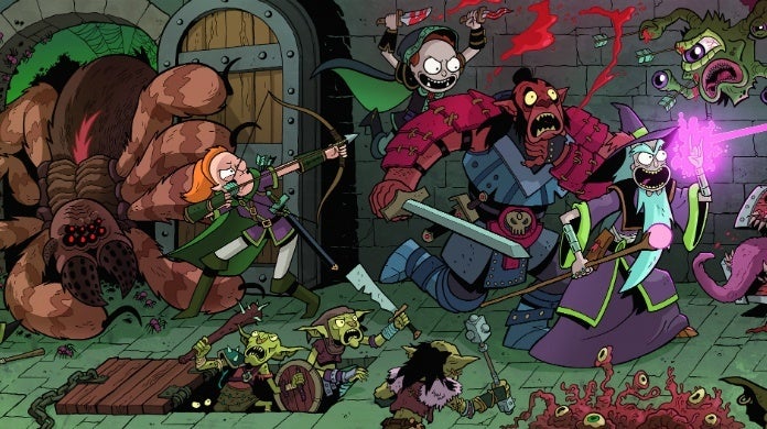 rick y morty dnd pantalla recortada hed