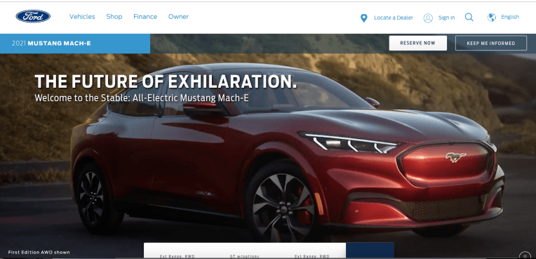 El SUV totalmente eléctrico Mustang Mach-E de Ford revelado en fotos filtradas, precios y configuraciones