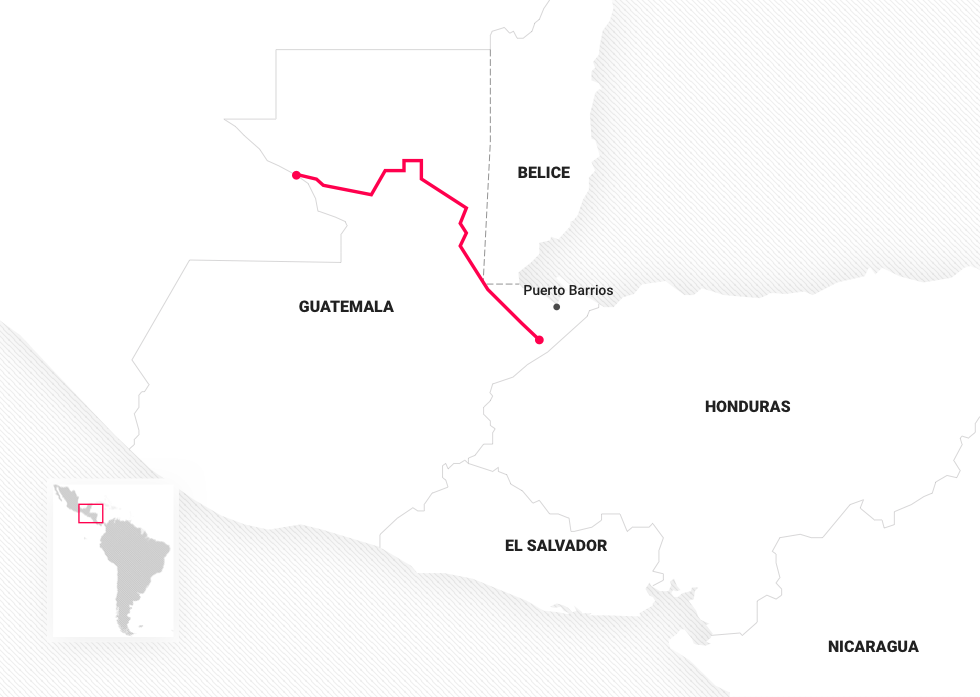 En esta ruta, los migrantes vienen de Honduras