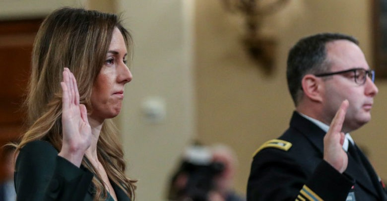 El teniente Vindman condenó los ataques a los testigos del juicio político contra Trump