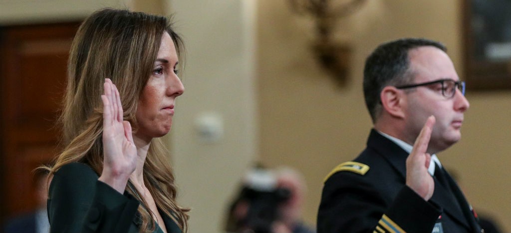 El teniente Vindman condenó los ataques a los testigos del juicio político contra Trump