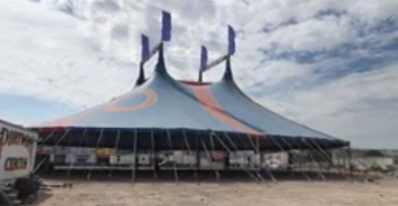 Muere empleado de un circo, cayó de altura de 15 metros, en Santa Rosa Jáuregui, desmontaba estructura