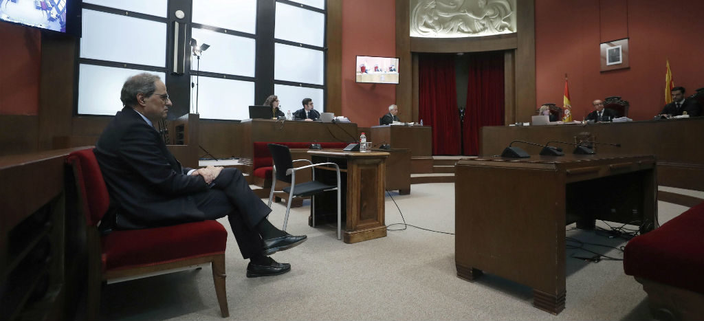 Quim Torra enfrenta juicio por desobediencia; podría ser inhabilitado