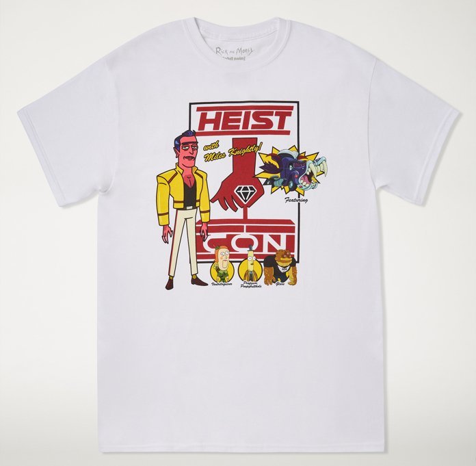 camiseta con rick-and-morty-heist camiseta con rick-and-morty-heist