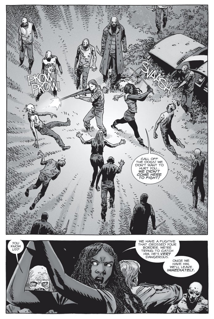 Los cómics de The Walking Dead Michonne Aaron Los cómics de The Walking Dead Michonne Aaron