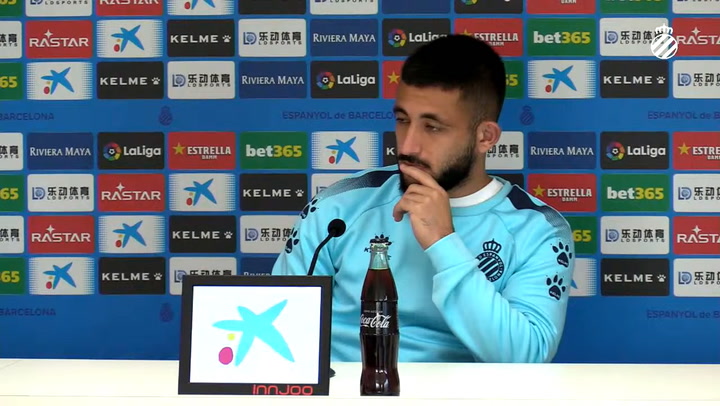 La rueda de prensa de Matías Vargas (Espanyol)