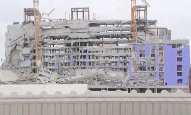 [TLMD - NAC] En video: se desploma construcción de hotel Hard Rock