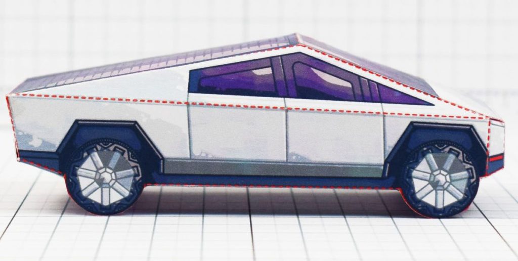 ¿No puede permitirse un Cybertruck? Simplemente haga esta versión de papel de bricolaje en su lugar