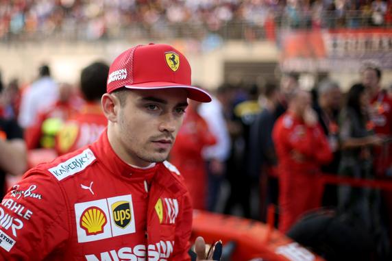 Charles Leclerc, en Abu Dhabi