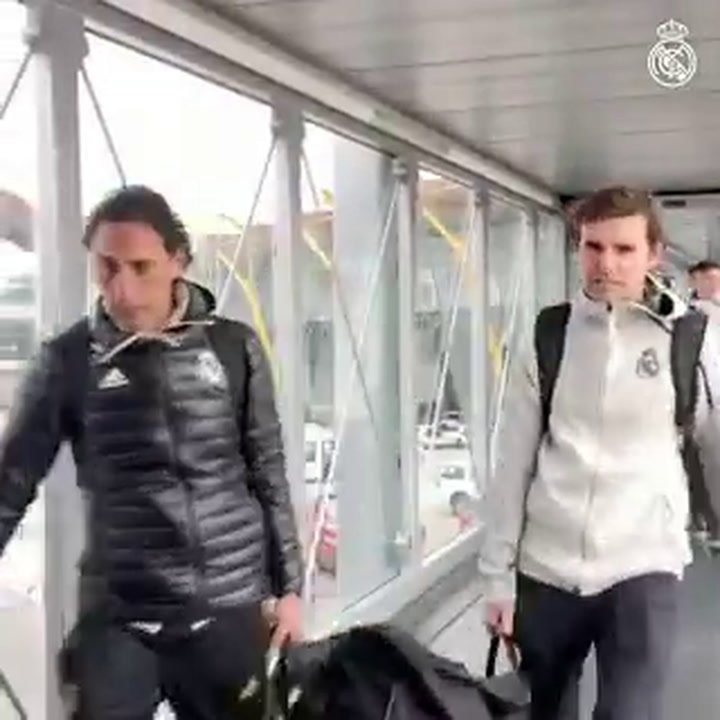 El Real Madrid, camino de Barcelona para disputar el Clásico