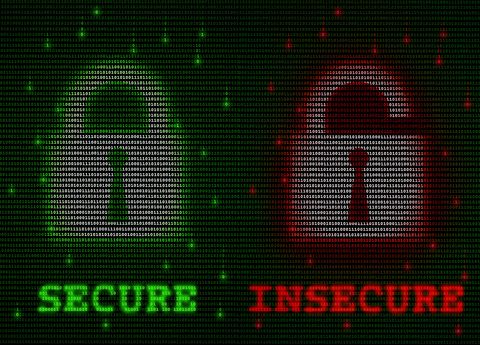 Cifrado de datos, ilustración conceptual