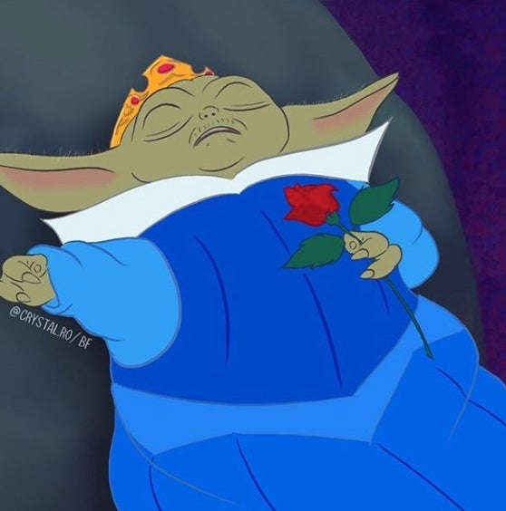 Baby-Yoda-La Bella Durmiente