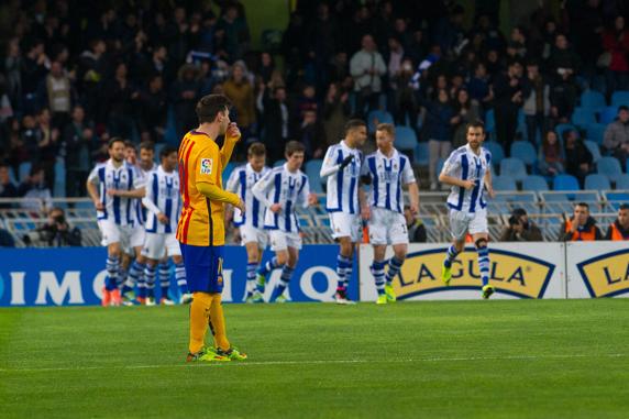 Messi se lamento tras el gol de la victoria realista de la temporada 2015/16
