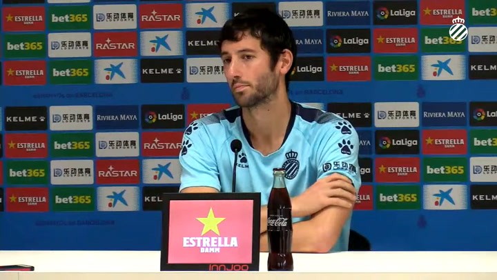 La rueda de prensa de Granero (Espanyol) La rueda de prensa de Granero (Espanyol)