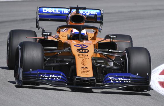 Carlos Sainz, en acción en el Gran premio de F-1