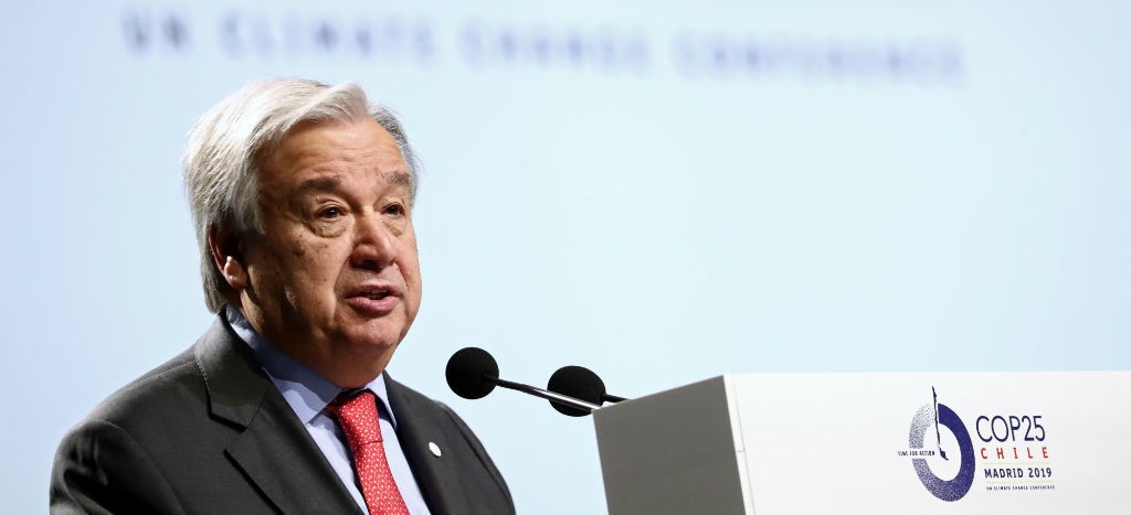 Incumplir Acuerdo de París, “traición a la familia humana entera”: Antonio Guterres, en COP25