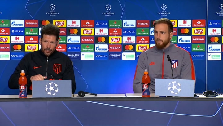 Jan Oblak atendió a los medios antes del crucial partido ante el Lokomotiv de Moscú