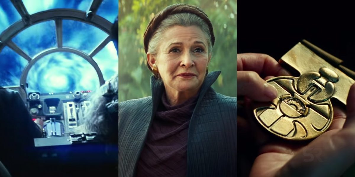 Star Wars: The Rise of Skywalker Tiros de tráiler no en la película