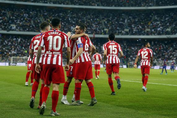 El Atlético de Madrid, segundo finalista, consiguió la plaza en el último suspiro ante el Barça