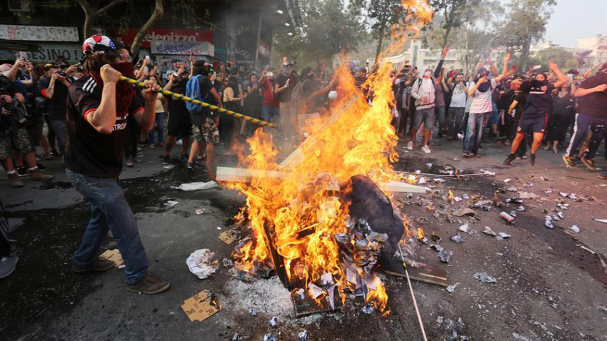 Chile: intensa jornada de protestas a tres meses del inicio de la crisis social