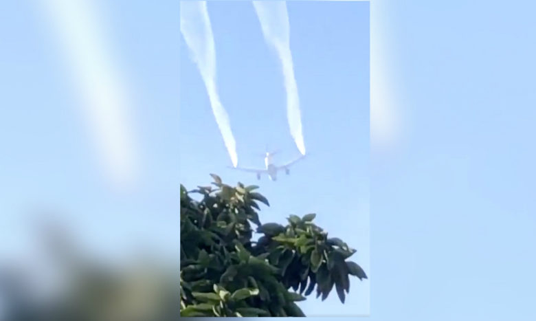 Avión arroja combustible sobre escuelas en Los Ángeles; lesiona a 26 | Video