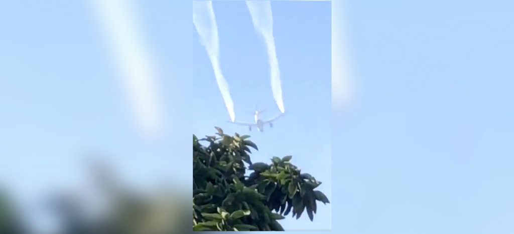 Avión arroja combustible sobre escuelas en Los Ángeles; lesiona a 26 | Video