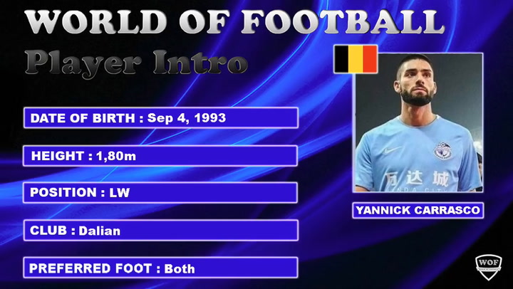 Carrasco ha disparado su rendimiento goleador y de asistencias en China