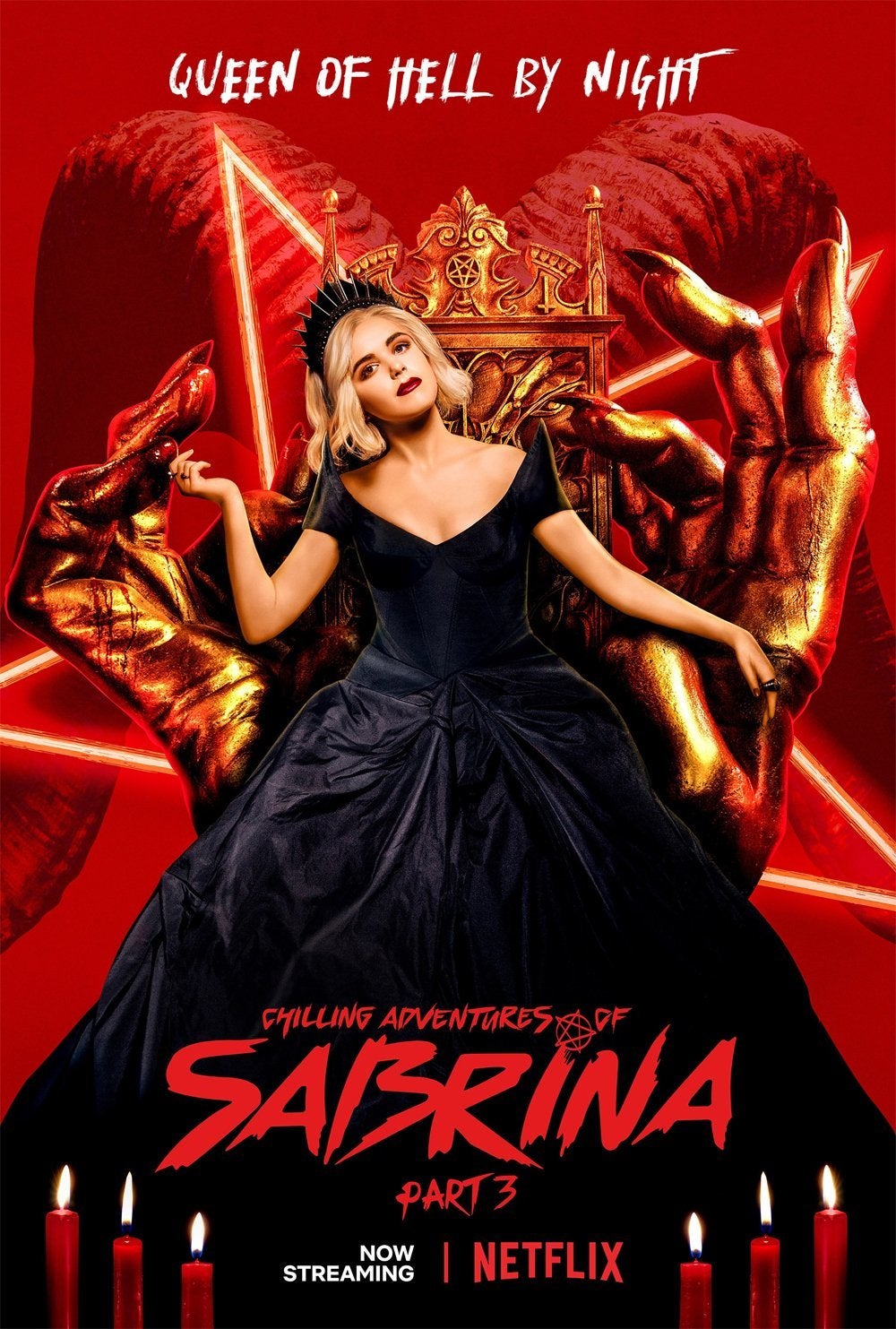 escalofriantes aventuras de sabrina parte 3 póster kiernan shipka