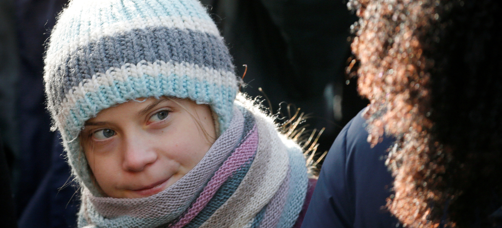 Chocan Greta Thunberg y Steven Mnuchin en Davos