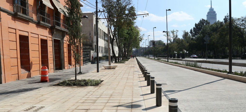 Concluyen remodelación de Avenida Hidalgo en la CdMx