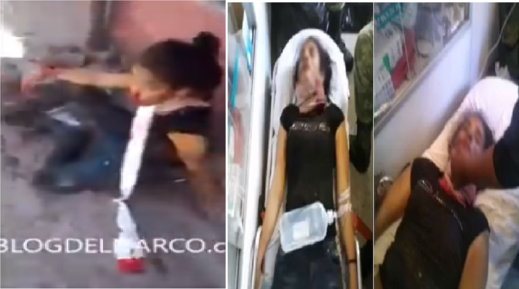 Difunden VIDEO de joven mujer líder del CJNG “La Catrina” agonizando tras enfrentarse a balazos con Ejército
