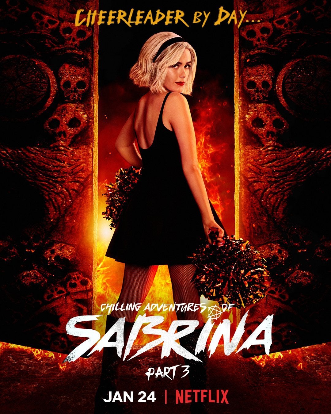 escalofriantes aventuras de sabrina poster parte 3 kiernan shipka
