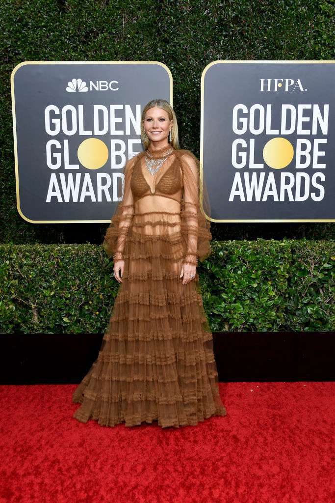 Vestido desnudo de Gwneth Paltrow Globos de oro