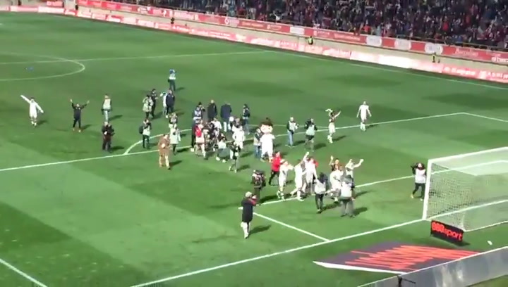 Así celebró el Reino de León la victoria de la Cultural Leonesa ante el Atlético