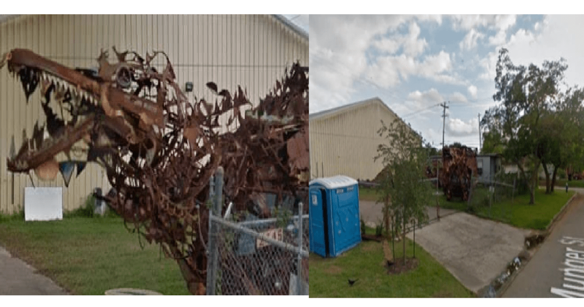 Misteriosa figura metálica hallada en Google Maps al hacer zoom en casa, luego desapareció