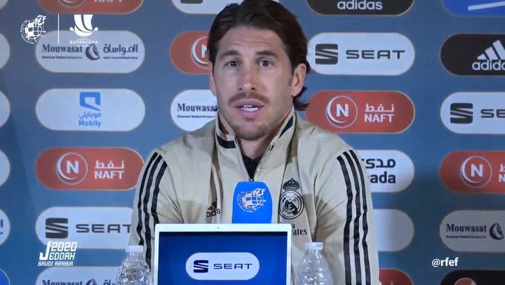 Sergio Ramos habló antes de la final de la Supercopa de España Sergio Ramos habló antes de la final de la Supercopa de España