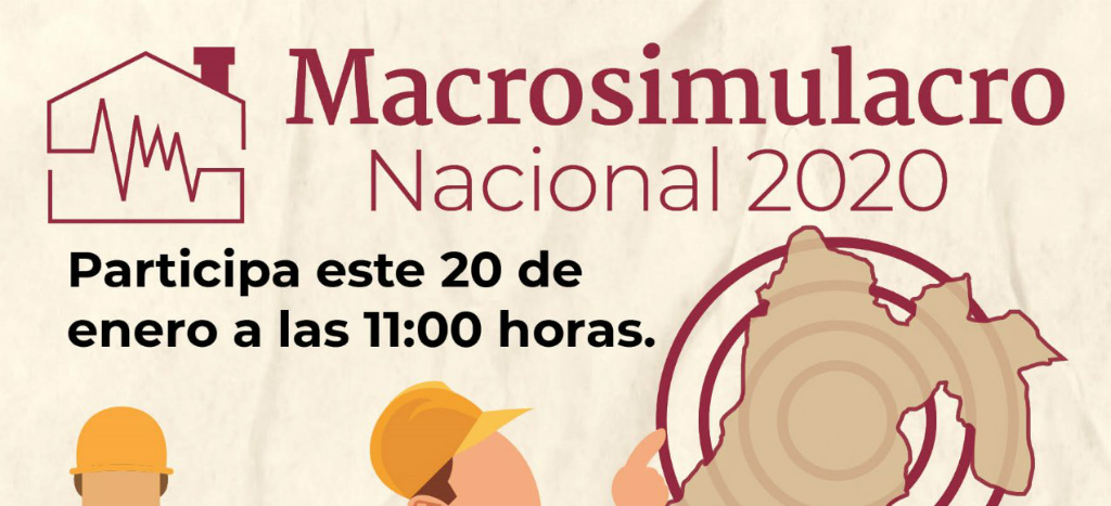¡Recuerda! Este lunes habrá macrosimulacro nacional