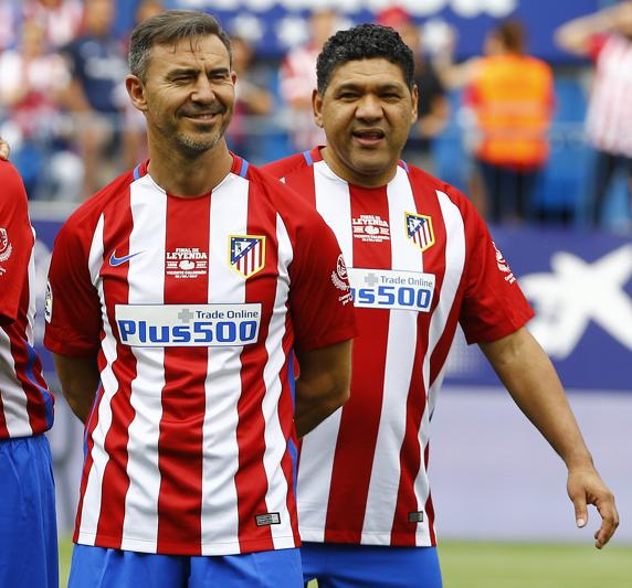 Donato, en la despedida del Vicente Calderón.