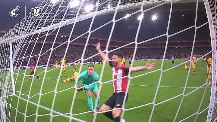 Copa del Rey: Athletic Club-Barça. Gol de Iñaki Williams (1-0)