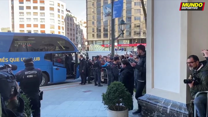 El Barça ya descansa en su hotel en Bilbao